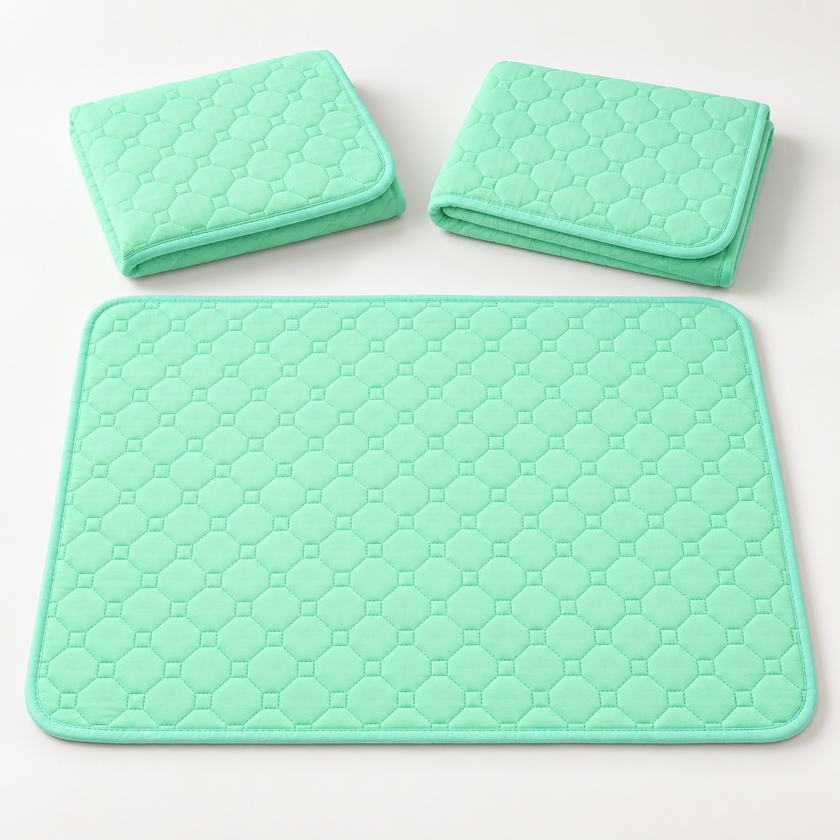 Light Green KoloPad 3-Pack: one pad open and two folded