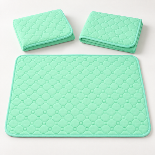 Light Green KoloPad 3-Pack: one pad open and two folded